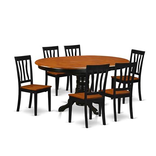 Dining Room Table Set, Farmhouse Dining Dinner Table Set for 6 with Chairs 7 Piece Modern Faux Wood Kitchen and Dining Room Table and Chairs Metal Fra — TikTok Shop Feed review