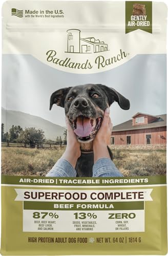 BADLANDS RANCH by Katherine Heigl – Superfood Complete Air-Dried Beef Dog Food – High Protein with Superfoods for Daily Wellness & Consistent Nutrition – 64 oz — Pet Supplies review