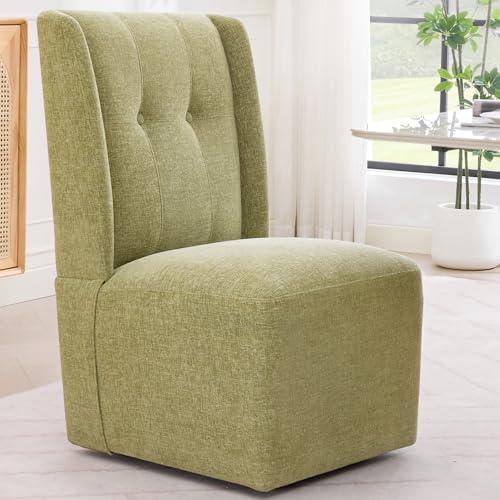 ｛TOP.1 dining chair｝Modern Dining Chairs, Comfy Dining Room Chairs with Thick Cushions, Upholstered Fabric Kitchen Side Chairs with Metal Legs, Black — TikTok Shop Feed review