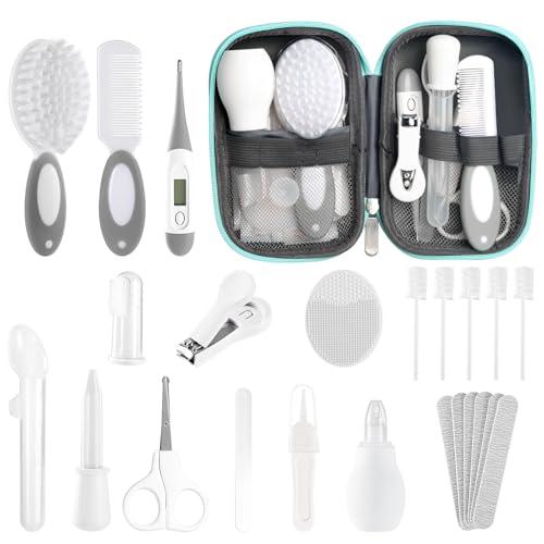 Baby Healthcare and Grooming Kit for Newborn Kids, 24PCS Upgraded Safety Baby Care Kit, Newborn Nursery Health Care Set, Baby Care Product (Grey White — TikTok Shop Feed review