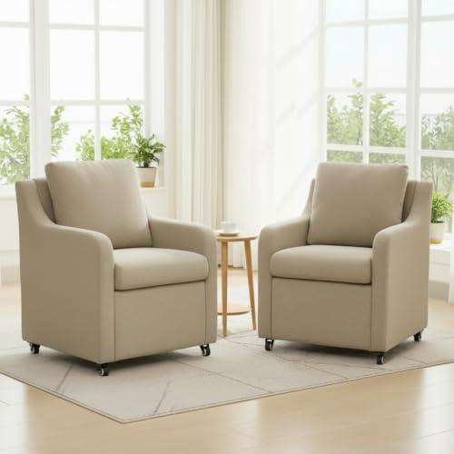【Super Sale】Dining Chairs, Kitchen Chairs, High-end Upholstered Dining Room Chair with Nailhead Trim and Wood Legs,  for Kitchen, Living Room, — TikTok Shop Feed review