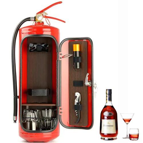 Fire Extinguisher Shape Wine Cabinet Decoration Mini Bar Wine Cabinet Crafts Ornaments Novelty Champagne Liquor Storage Box Gift Bottle Utensils — TikTok Shop Feed review