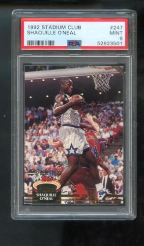 Shaquille O'Neal Rookie Card 1992-93 Stadium Club #247 PSA 9 — Sports Cards review