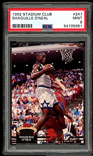 Shaquille O'Neal Rookie Card 1992-93 Stadium Club #247 PSA 9 — Sports Cards review