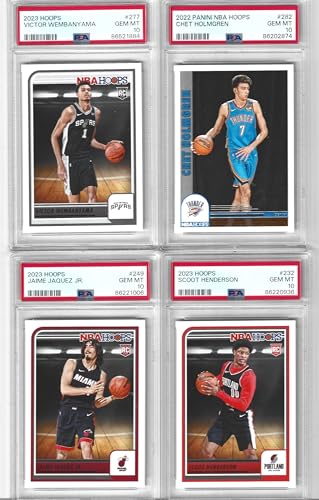PSA 10 VICTOR WEMBANYAMA CHET HOLMGREN JAIMIE JAQUEZ JR. SCOOT HENDERSON 4 CARD ROOKIE BASKETBALL LOT FUTURE SUPERSTARS — Sports Cards review
