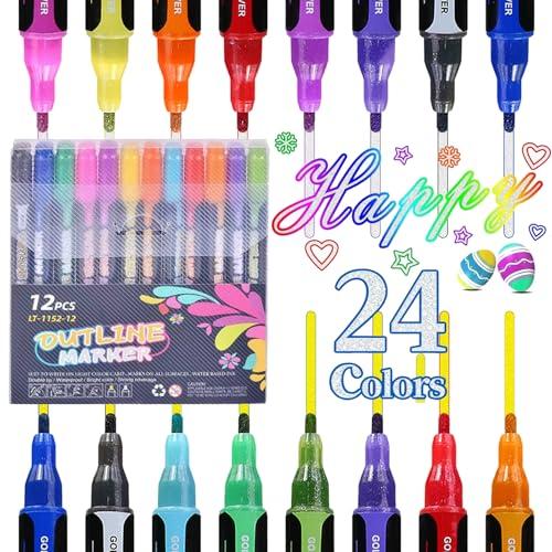 36-color Coloring Multifunction Graffiti Pen, 36pcs Colorful Highlighter Marker Pen, Writing Doodle Stationery for Crafts, School, Office, Home Use, V — TikTok Shop Feed review