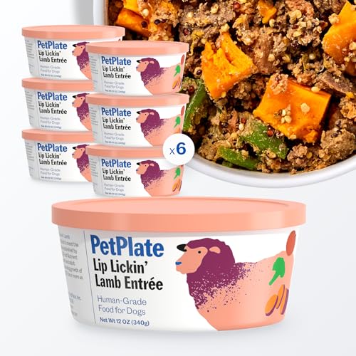 PetPlate Human-Grade Fresh Dog Food, Lip Lickin' Lamb Entrée - Wet Dog Food for All Breeds - High-Protein, Natural - 12oz Cups, Case of 6 — Pet Supplies review
