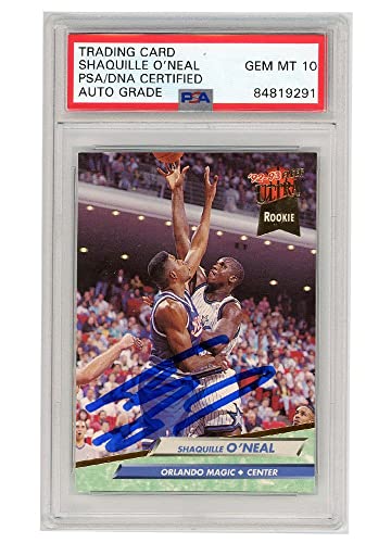 Shaquille O'Neal 1992-93 Fleer Ultra Autograph Rookie Card #328 PSA/DNA 10 — Sports Cards review