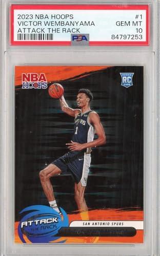 Graded 2023 Panini NBA Hoops Victor Wembanyama #1 Attack The Rim Rookie RC Basketball Card PSA 10 Gem Mint β Sports Cards review