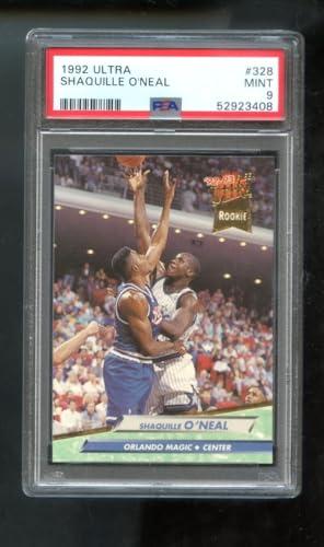 1992-93 Fleer Ultra #328 Shaquille O'Neal ROOKIE RC PSA 9 Graded Card Shaq ONeal β General review