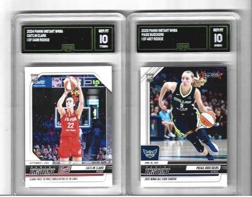 Graded Gem Mint 10 Caitlin Clark #195 & Paige Bueckers #114 Basketball 2 Card Rookie Lot 1st Overall Draft Picks And Rookie Of The Year Winners The Last 2 Seasons.You Will Receive Both Cards Shown β Sports Cards review